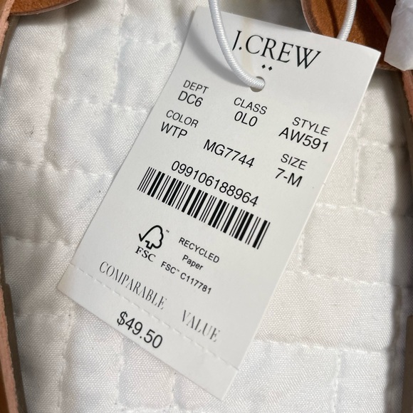 J.Crew Tortoise beachside slide sandals - size 7 - Picture 8 of 8